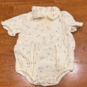 Rylee + cru collared bubble romper size 3-6 months